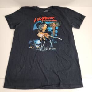 A Nightmare on Elm Street Horror Movie Black Short Sleeve T-Shirt Men's Size M